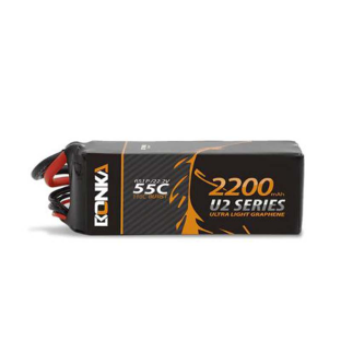 BONKA 2200mAh 55C 6S LiPo Battery for RC Helicopter